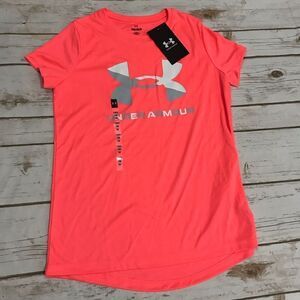 Under Armour‎ Girls T-Shirt Top Size Med short sleeve active wear